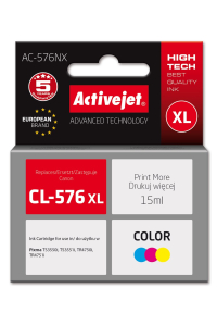 Activejet AC-576NX inkoustová náplň 1 kusů Kompatibilní Vysoká (XL) výtěžnost Modrá, Červená, Žlutá Obrázok pre Activejet AC-576NX inkoustová náplň 1 kusů Kompatibilní Vysoká (XL) výtěžnost Modrá, Červená, Žlutá