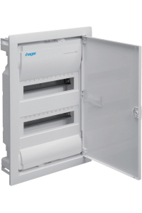 Flush-mounted cabinet with metal door, 2 rows Obrázok pre Flush-mounted cabinet with metal door, 2 rows