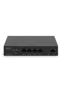 Obrázok pre Digitus DN-95330-1 síťový přepínač Nespravované Gigabit Ethernet (10/100/1000) Podpora napájení po Ethernetu (PoE) Černá