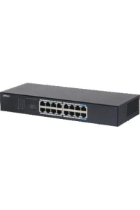 Dahua Technology S3016-16GT síťový přepínač Nespravované L2 Gigabit Ethernet (10/100/1000) Stolní/nástěnná montáž Černá Obrázok pre Dahua Technology S3016-16GT síťový přepínač Nespravované L2 Gigabit Ethernet (10/100/1000) Stolní/nástěnná montáž Černá