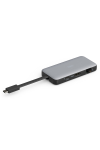 Digitus DA-70916 dokovací stanice/replikátor portů Kabel USB 3.2 Gen 2 (3.1 Gen 2) Type-C Černá, Šedá Obrázok pre Digitus DA-70916 dokovací stanice/replikátor portů Kabel USB 3.2 Gen 2 (3.1 Gen 2) Type-C Černá, Šedá