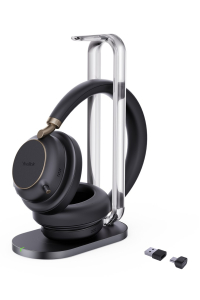 Obrázok pre Yealink BH76 Plus + Charging Stand Teams USB-C/A Sluchátka s mikrofonem Bezdrátový Přes hlavu Hovory/hudba USB Type-C / USB Type-A Bluetooth Nabíjecí podstavec Černá
