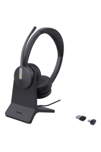 Obrázok pre Yealink BH70 Dual with Stand Teams Sluchátka s mikrofonem Bezdrátový Přes hlavu Kancelář / call centrum USB Typ-A Bluetooth Nabíjecí podstavec Černá