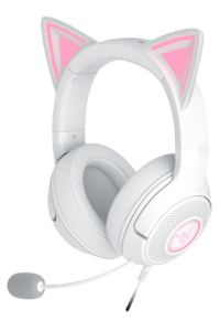 Obrázok pre Razer Kraken Kitty V2 Sluchátka s mikrofonem Kabel Přes hlavu Hraní USB Typ-A Bílá