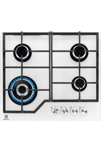 Electrolux KGG64362W Bílá Vestavěné 60 cm Plynový 4 zóna/zón Obrázok pre Electrolux KGG64362W Bílá Vestavěné 60 cm Plynový 4 zóna/zón
