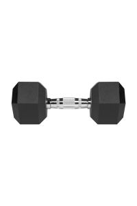 REBEL ACTIVE Hantle żeliwne gumowane 2x10 kg Obrázok pre REBEL ACTIVE Hantle żeliwne gumowane 2x10 kg
