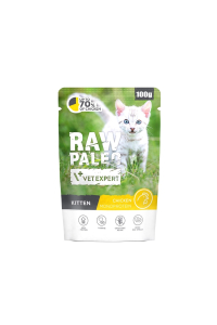 Obrázok pre VETEXPERT Raw Paleo Kitten Chicken - mokré krmivo pro kočky - 100g