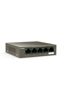Obrázok pre Tenda TEG1105P-4-63W-EU síťový přepínač Gigabit Ethernet (10/100/1000) Podpora napájení po Ethernetu (PoE) Šedá
