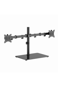 Obrázok pre Gembird MS-D2ST-01 Stolní stojan pro dva monitory (otočný, naklápěcí, otočný), 17”–32”, až 9 kg, černý