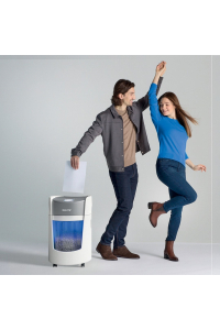 Obrázok pre Leitz IQ OptiMax Small Office 350 skartovačka Na malé částice 58 dB 22,3 cm Šedá, Bílá
