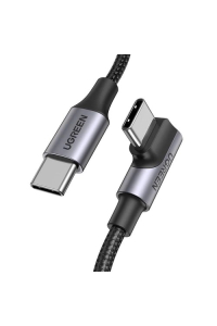 Obrázok pre Ugreen Kabel US334 70643 USB-C (úhlový) / USB-C (rovný) 100 W PD 1 m – černý