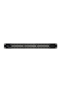 Obrázok pre Qoltec Patch panel RACK| 48V | 24 porty | Passive PoE Injector | Czarny