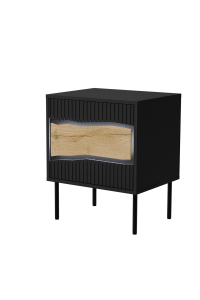 Cama INSERTO 400241 noční stolek Černá, Dub Obrázok pre Cama INSERTO 400241 noční stolek Černá, Dub