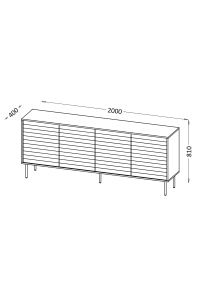 Obrázok pre Cama CORTINA 490312 komoda