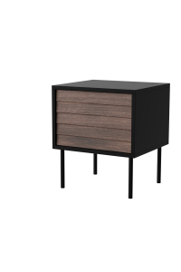 Obrázok pre Noční stolek 2 ks CORTINA 45x40x51 černý/ořech