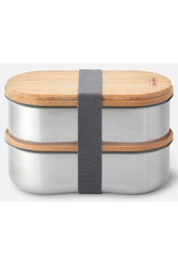 black+blum BAM-BT-L016 skaldovací nádoba na potraviny Oválný Krabice 0,5 l Bamboo, Nerezová ocel 2 kusů Obrázok pre black+blum BAM-BT-L016 skaldovací nádoba na potraviny Oválný Krabice 0,5 l Bamboo, Nerezová ocel 2 kusů