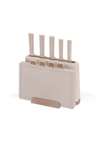Obrázok pre Maestro MR-1412-BEIGE Sada nožů s blokem + sada prkének Béžová