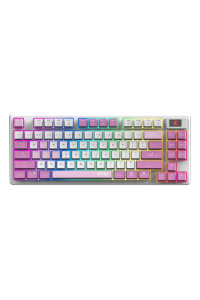 MSI FORGE GK600 TKL WIRELESS VIOLET klávesnice Hraní USB + Bluetooth QWERTY Britská angličtina Růžová, Fialová, Bílá Obrázok pre MSI FORGE GK600 TKL WIRELESS VIOLET klávesnice Hraní USB + Bluetooth QWERTY Britská angličtina Růžová, Fialová, Bílá