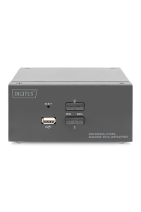 Digitus DS-12862 konzolový (KVM) přepínač Černá Obrázok pre Digitus DS-12862 konzolový (KVM) přepínač Černá