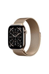 Obrázok pre Apple Watch Series 11Â GPS + Cellular 46mmÂ Gold Titanium Case with Gold Milanese Loop - M/L