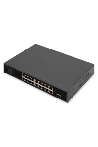 Digitus DN-95355 síťový přepínač Nespravované Gigabit Ethernet (10/100/1000) Podpora napájení po Ethernetu (PoE) 1U Černá Obrázok pre Digitus DN-95355 síťový přepínač Nespravované Gigabit Ethernet (10/100/1000) Podpora napájení po Ethernetu (PoE) 1U Černá