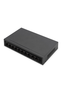 Obrázok pre Digitus DN-95354 síťový přepínač Řízený Fast Ethernet (10/100) Podpora napájení po Ethernetu (PoE) Černá