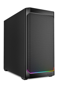 Sharkoon MK4 RGB Strip Micro Tower Černá Obrázok pre Sharkoon MK4 RGB Strip Micro Tower Černá