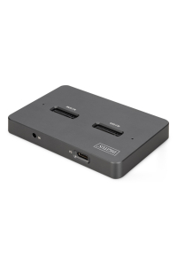 Digitus DA-71546-1 dokovací stanice pro úložná zařízení USB 3.2 Gen 2 (3.1 Gen 2) Type-C Černá Obrázok pre Digitus DA-71546-1 dokovací stanice pro úložná zařízení USB 3.2 Gen 2 (3.1 Gen 2) Type-C Černá
