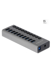 Obrázok pre DeLOCK Externí 5 Gbps USB Hub se 10 porty + vypínač