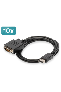 Obrázok pre Digitus AK-990900-020-S adaptér k video kabelům 2 m DisplayPort DVI-D Černá