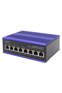 ASSMANN Electronic DN-650108 síťový přepínač Fast Ethernet (10/100) Podpora napájení po Ethernetu (PoE) Černá, Modrá Obrázok pre ASSMANN Electronic DN-650108 síťový přepínač Fast Ethernet (10/100) Podpora napájení po Ethernetu (PoE) Černá, Modrá