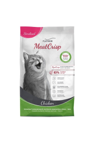 PLATINUM MeatCrisp Sterilised Chicken - suché krmivo pro kočky - 3kg Obrázok pre PLATINUM MeatCrisp Sterilised Chicken - suché krmivo pro kočky - 3kg