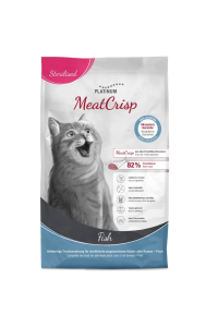 PLATINUM MeatCrisp Sterilised Fish - suché krmivo pro kočky - 3kg Obrázok pre PLATINUM MeatCrisp Sterilised Fish - suché krmivo pro kočky - 3kg