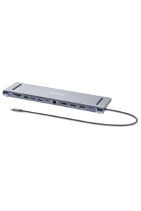 Manhattan 190305 dokovací stanice/replikátor portů Kabel USB 3.2 Gen 1 (3.1 Gen 1) Type-C Stříbrná Obrázok pre Manhattan 190305 dokovací stanice/replikátor portů Kabel USB 3.2 Gen 1 (3.1 Gen 1) Type-C Stříbrná