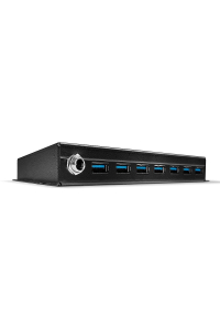 Lindy 43128 rozbočovač rozhraní 5000 Mbit/s Černá Obrázok pre Lindy 43128 rozbočovač rozhraní 5000 Mbit/s Černá