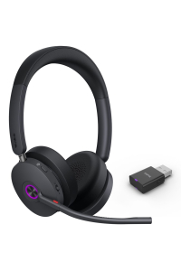Yealink WH68 Hybrid Teams Sluchátka s mikrofonem Kabelový a bezdrátový Přes hlavu Hovory/hudba USB typu C Bluetooth Černá Obrázok pre Yealink WH68 Hybrid Teams Sluchátka s mikrofonem Kabelový a bezdrátový Přes hlavu Hovory/hudba USB typu C Bluetooth Černá