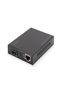 Digitus DN-82140 konvertor síťové kabeláže 1000 Mbit/s Černá Obrázok pre Digitus DN-82140 konvertor síťové kabeláže 1000 Mbit/s Černá