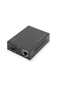 Digitus DN-82140 konvertor síťové kabeláže 1000 Mbit/s Černá Obrázok pre Digitus DN-82140 konvertor síťové kabeláže 1000 Mbit/s Černá