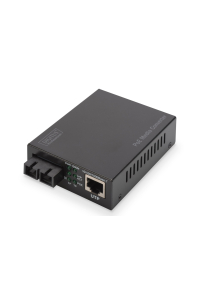 Digitus DN-82160 konvertor síťové kabeláže 1000 Mbit/s 1310 nm Jednovidové Černá Obrázok pre Digitus DN-82160 konvertor síťové kabeláže 1000 Mbit/s 1310 nm Jednovidové Černá