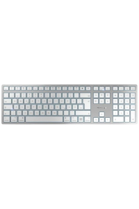 CHERRY KW 9100 SLIM FOR MAC klávesnice Univerzální USB + Bluetooth QWERTZ Německý Stříbrná Obrázok pre CHERRY KW 9100 SLIM FOR MAC klávesnice Univerzální USB + Bluetooth QWERTZ Německý Stříbrná