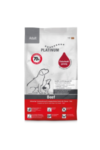 Obrázok pre PLATINUM Adult Beef - polovlhké krmivo pro psy - 1,5kg