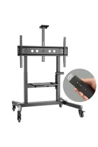 Obrázok pre ONKRON TS1991E-B Mobilní motorizovaný stojan pro TV nebo interaktivní panely 50„-100“, max. 130 kg, černý