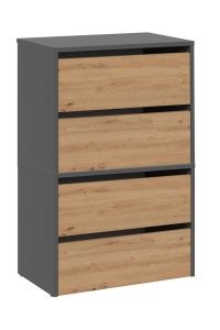 Obrázok pre Topeshop MODO X2 ANT/ART organizér na boty Zavřené Antracit, Dub