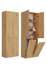 Topeshop NEL 2K DD ART KPL koupelnový doplněk Dub Obrázok pre Topeshop NEL 2K DD ART KPL koupelnový doplněk Dub