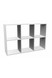 Topeshop MALAX 2X3 BIEL knihovna do obývacího pokoje Obrázok pre Topeshop MALAX 2X3 BIEL knihovna do obývacího pokoje