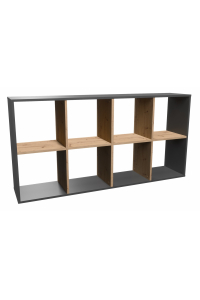Obrázok pre Topeshop MALAX 2X4 ANT/ART knihovna do obývacího pokoje