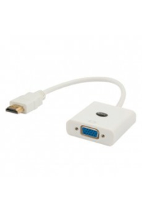Obrázok pre SAVIO ADAPTÉR HDMI (M) – VGA (F) BÍLÝ CL-201