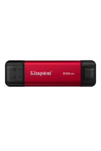 Obrázok pre Kingston Technology 512GB Dual USB-A/C Portable SSD, Up to 1050MB/s USB 3.2 Gen 2