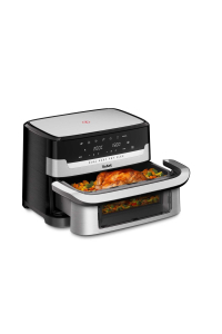 Obrázok pre Tefal Dual Easy Fry Flex EY922D 9 l Samostatné Horkovzdušná fritéza Černá, Nerezová ocel