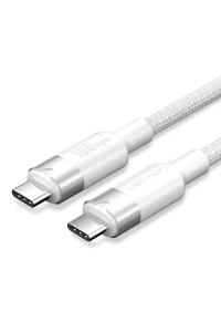 Obrázok pre USB-C kabel na C Vention USB 3.2 5A 10Gbps 1m WH